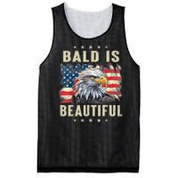 Bald Is Beautiful 4th Of July Independence Day Bald Eagle Mesh Reversible Basketball Jersey Tank