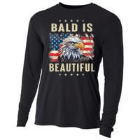 Bald Is Beautiful 4th Of July Independence Day Bald Eagle Cooling Performance Long Sleeve Crew