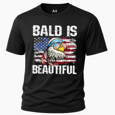 Bald Is Beautiful 4th Of July Independence Day Bald Eagle Performance Shirt