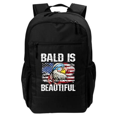 Bald Is Beautiful 4th Of July Independence Day Bald Eagle Backpack