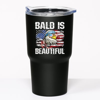 Bald Is Beautiful 4th Of July Independence Day Bald Eagle Tumbler