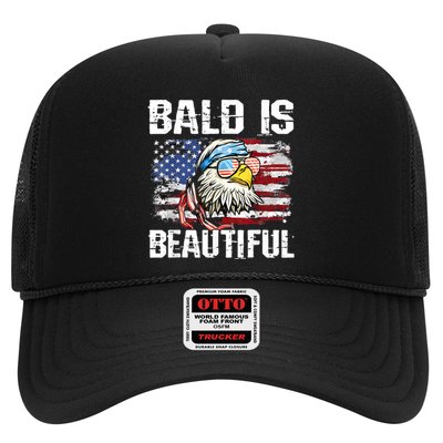 Bald Is Beautiful 4th Of July Independence Day Bald Eagle Trucker Hat