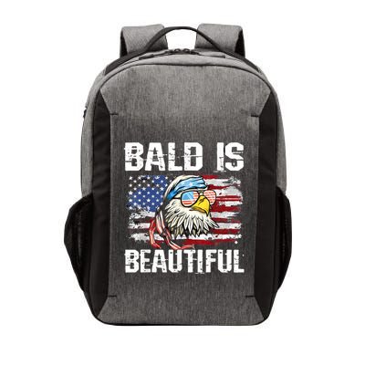 Bald Is Beautiful 4th Of July Independence Day Bald Eagle Vector Backpack