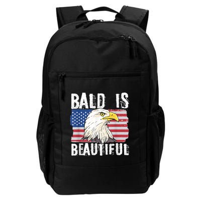 Bald Is Beautiful 4th Of July Independence Day Bald Eagle Backpack