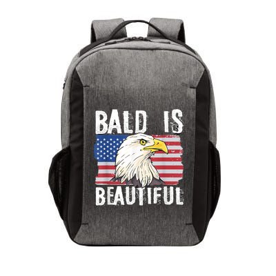 Bald Is Beautiful 4th Of July Independence Day Bald Eagle Vector Backpack