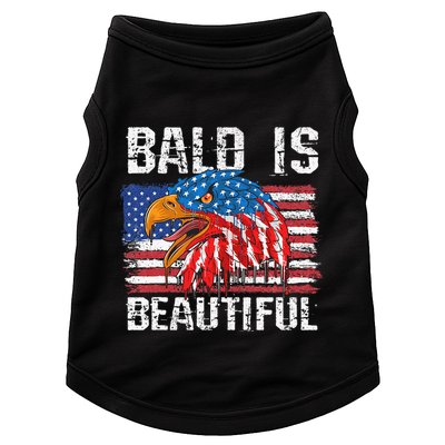 Bald Is Beautiful 4th Of July Independence Day Bald Doggie Tank