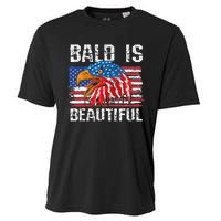 Bald Is Beautiful 4th Of July Independence Day Bald Cooling Performance Crew T-Shirt