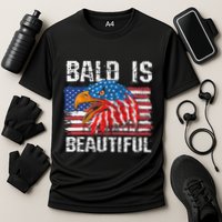 Bald Is Beautiful 4th Of July Independence Day Bald Performance Shirt