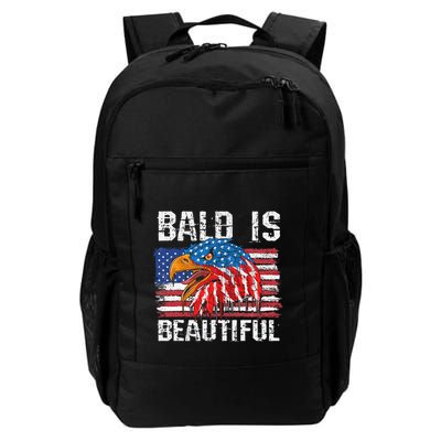 Bald Is Beautiful 4th Of July Independence Day Bald Backpack