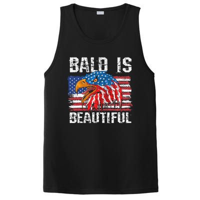 Bald Is Beautiful 4th Of July Independence Day Bald PosiCharge Competitor Tank