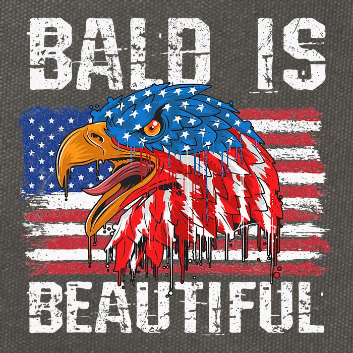Bald Is Beautiful 4th Of July Independence Day Bald Cotton Canvas Backpack