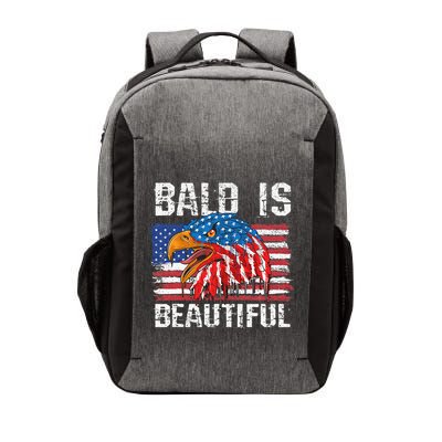 Bald Is Beautiful 4th Of July Independence Day Bald Vector Backpack