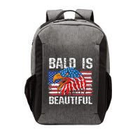 Bald Is Beautiful 4th Of July Independence Day Bald Vector Backpack