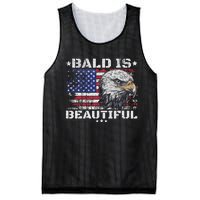 Bald Is Beautiful 4th Of July Independence Day America Eagle Mesh Reversible Basketball Jersey Tank