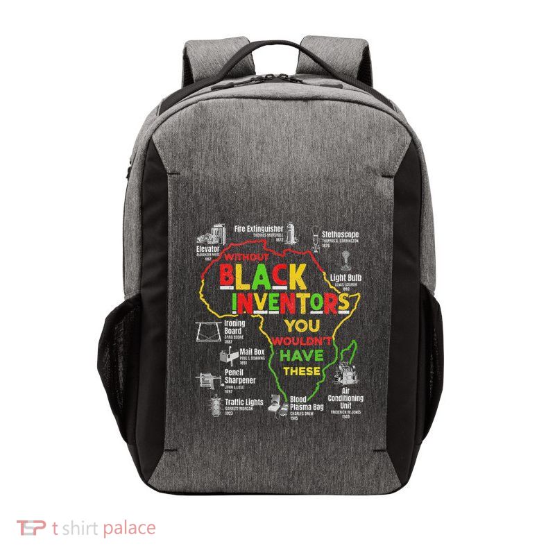 Black Inventors Black History Month African Vector Backpack