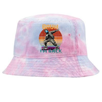 Bruh Im Back To School Groovy Bruh We Back Tie-Dyed Bucket Hat