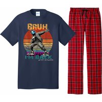 Bruh Im Back To School Groovy Bruh We Back Pajama Set