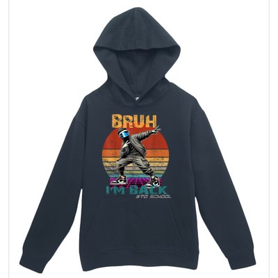 Bruh Im Back To School Groovy Bruh We Back Urban Pullover Hoodie