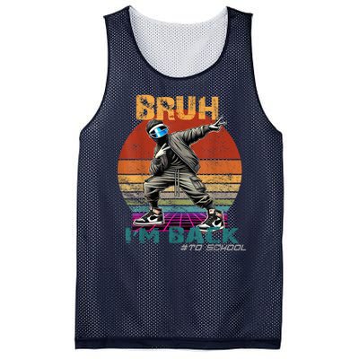 Bruh Im Back To School Groovy Bruh We Back Mesh Reversible Basketball Jersey Tank