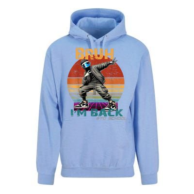 Bruh Im Back To School Groovy Bruh We Back Unisex Surf Hoodie