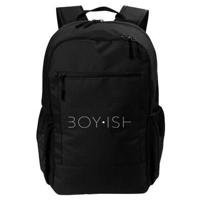 Boy Ish Boyish Non Binary Queer Pride Statement Daily Commute Backpack