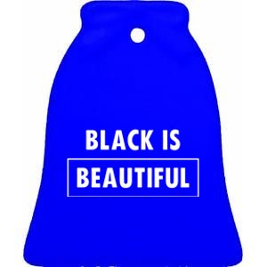 Black Is Beautiful Gift Ceramic Bell Ornament