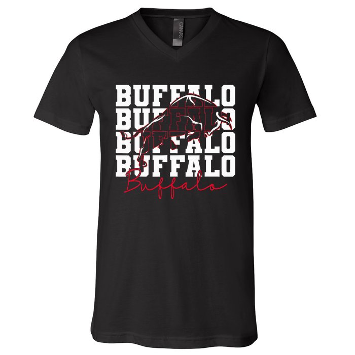 Buffalo Inspirational V-Neck T-Shirt