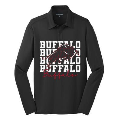 Buffalo Inspirational Silk Touch Performance Long Sleeve Polo