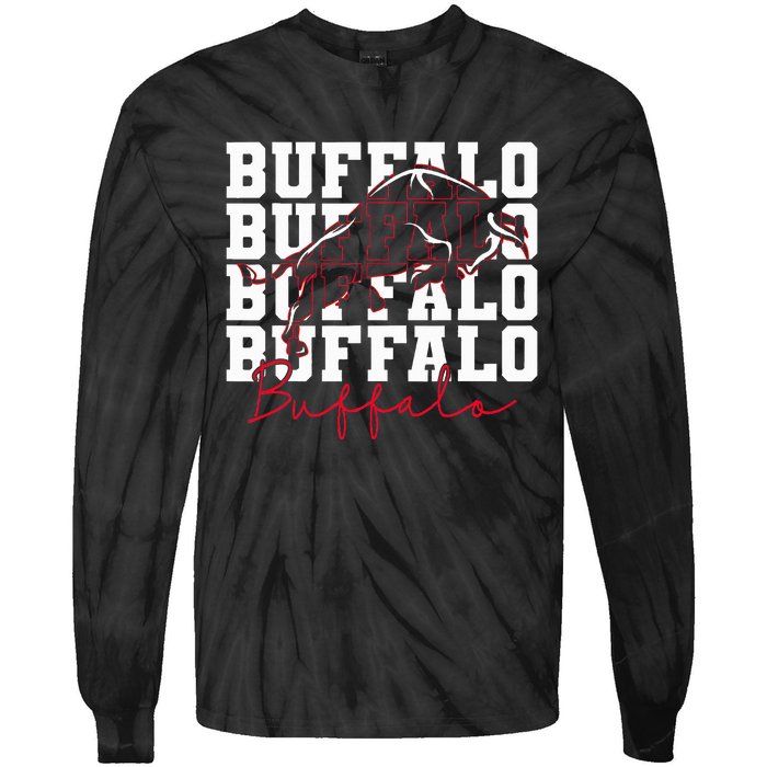 Buffalo Inspirational Tie-Dye Long Sleeve Shirt