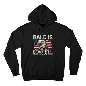 Bald Is Beautiful 4th Of July Independence Day Hoodie