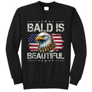 Bald Is Beautiful 4th Of July Independence Day Sweatshirt