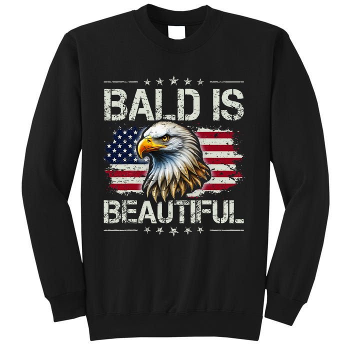 Bald Is Beautiful 4th Of July Independence Day Sweatshirt