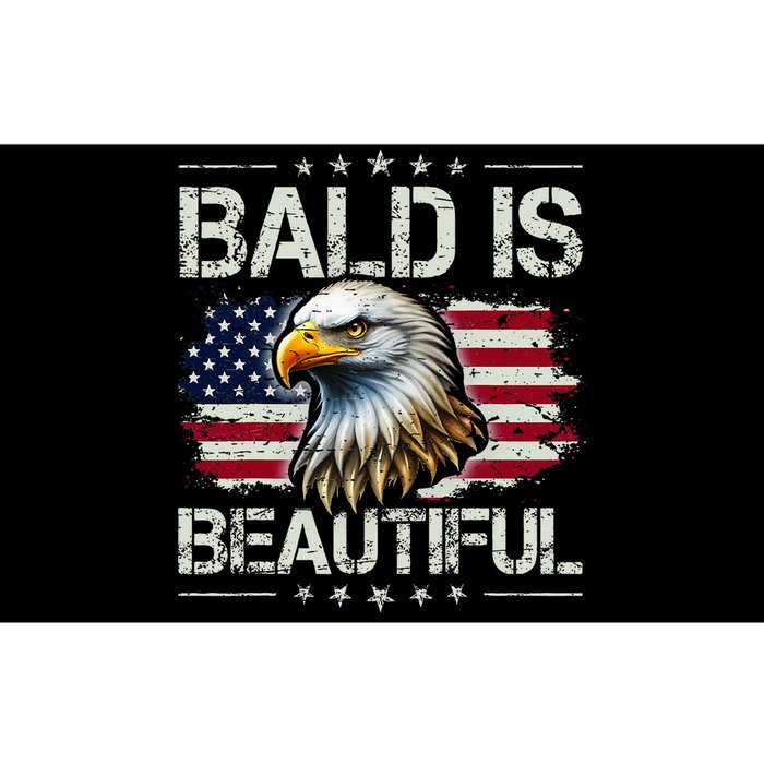 Bald Is Beautiful 4th Of July Independence Day Bumper Sticker