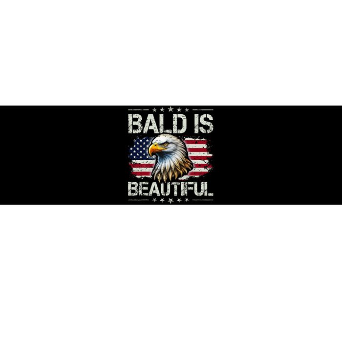 Bald Is Beautiful 4th Of July Independence Day Bumper Sticker