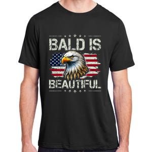 Bald Is Beautiful 4th Of July Independence Day Adult ChromaSoft Performance T-Shirt