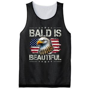 Bald Is Beautiful 4th Of July Independence Day Mesh Reversible Basketball Jersey Tank