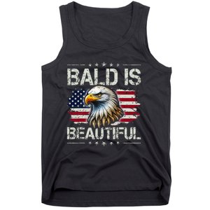 Bald Is Beautiful 4th Of July Independence Day Tank Top