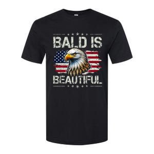 Bald Is Beautiful 4th Of July Independence Day Softstyle CVC T-Shirt