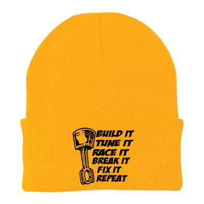 Build It Break It Repeat Gift Street Drag Race Outlaws Knit Cap Winter Beanie