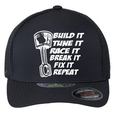 Build It Break It Repeat Gift Street Drag Race Outlaws Flexfit Unipanel Trucker Cap