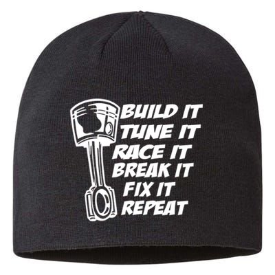 Build It Break It Repeat Gift Street Drag Race Outlaws Sustainable Beanie