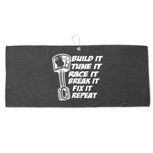 Build It Break It Repeat Gift Street Drag Race Outlaws Large Microfiber Waffle Golf Towel