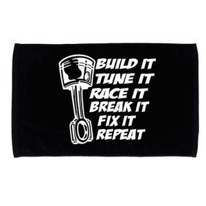 Build It Break It Repeat Gift Street Drag Race Outlaws Microfiber Hand Towel