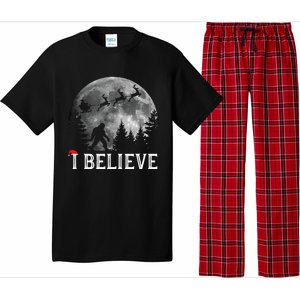 Bigfoot I Believe Sasquatch Christmas Pajama Set