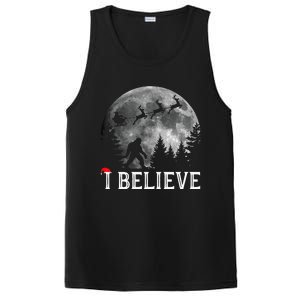 Bigfoot I Believe Sasquatch Christmas PosiCharge Competitor Tank