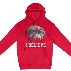 Bigfoot I Believe Sasquatch Christmas Premium Pullover Hoodie