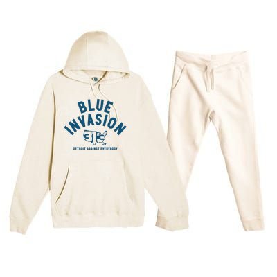 Blue Invasion Premium Hooded Sweatsuit Set