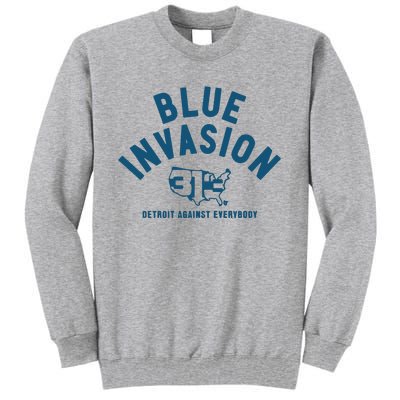 Blue Invasion Tall Sweatshirt