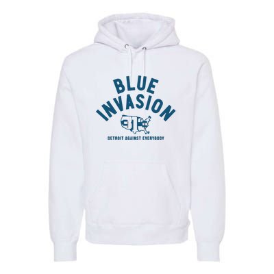 Blue Invasion Premium Hoodie