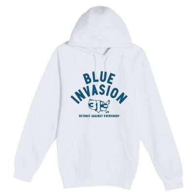 Blue Invasion Premium Pullover Hoodie